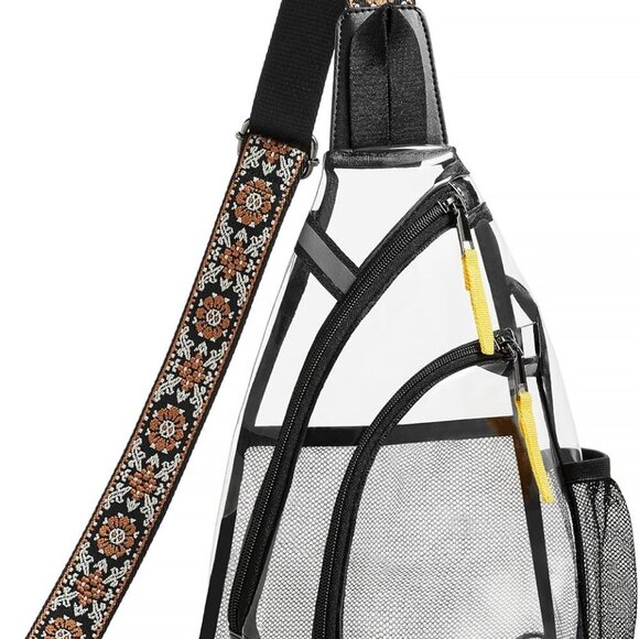 Clear Bag for Stadium Events Transparent Crossbody Bag Clear Purse for Women&Men - Picture 7 of 8